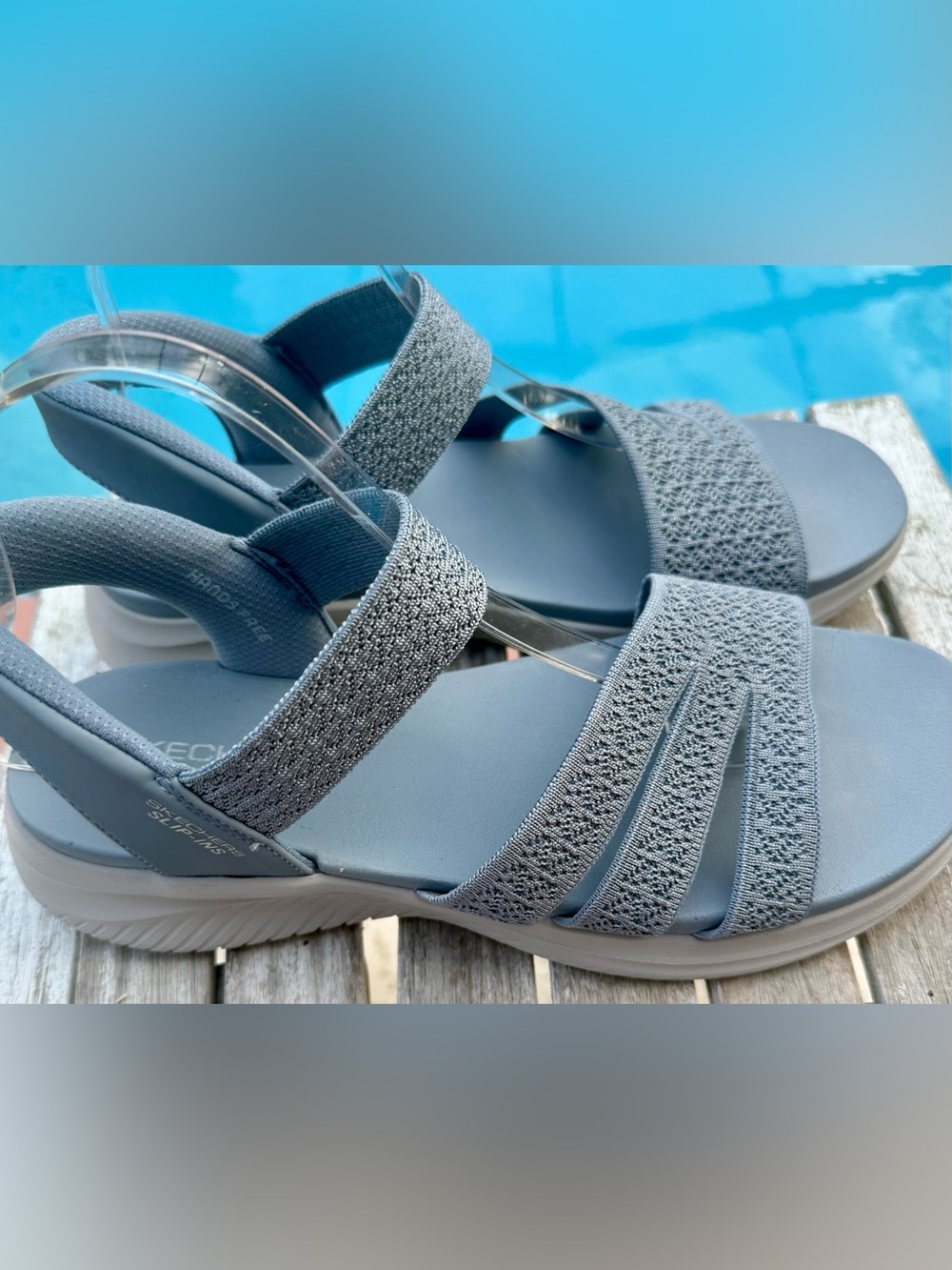 Skechers Women's Slip-ins Ultra Flex 3.0 Sandals Women’s 10.5~New - Picture 6 of 9